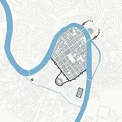 Die Stadtmauern nach ihrem Ausbau im 3. Jahrhundert