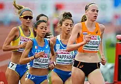 Veronica Inglese (links, in Blau) erreichte Platz sechs