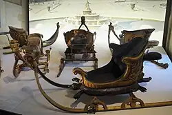 Schlitten in Form einer Schildkröte