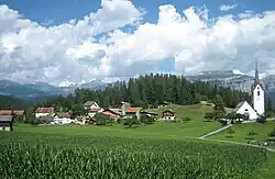 Oberer Dorfteil mit Kirche