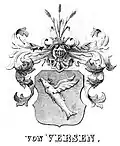 Stammwappen derer von Versen bzw. von Fersen im Pommerschen Wappenbuch von Julius Theodor Bagmihl