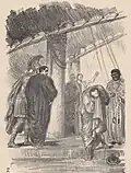 Der Intrigant und Betrüger Petros erfährt von seiner Verurteilung zur Zwangsarbeit durch die byzantinische Kaiserin (4. Buch)