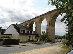 Eisenbahnbrücke Viaduc du Blanc