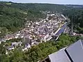 Blick auf Vianden von der Burg