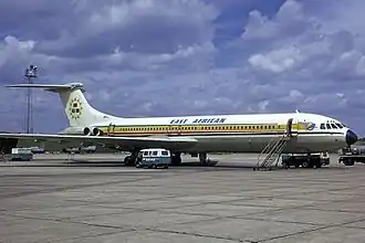 Super VC10 der East African Airways, 1974