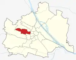 Lage von Ottakring in Wien (anklickbare Karte)