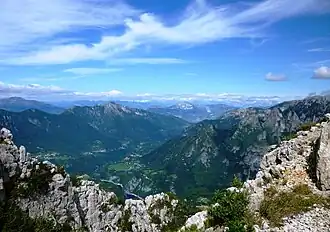 Der obere Talbereich mit Blick nach Westen