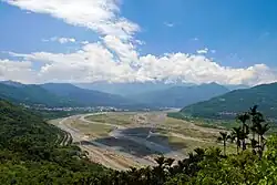 Flussebene des Zhuoshui in Shuili