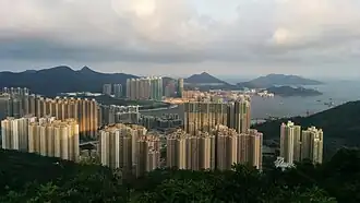 Blick vom Black Hill auf Tseung Kwan O in Sai Kung, 2019