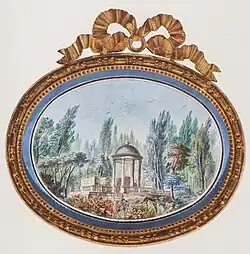 Viktor Heideloff: Ruinen eines römischen Bades im Englischen Garten, 1790.