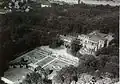Luftbild, Ansicht von Südwesten mit Westparterre, 1920er Jahre.