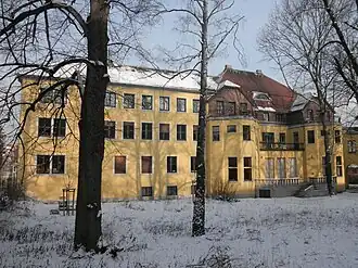 Parkseite mit Anbau von 1938