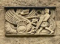 Relief mit dem heiligen Georg als Drachentöter