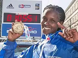 Violah Jepchumba, die Siegerin von 2014