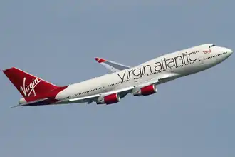 Boeing 747-400 der Virgin Atlantic