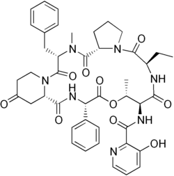 Strukturformel von Virginiamycin S1