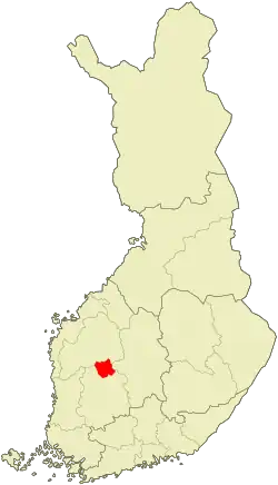 Lage von Virrat in Finnland
