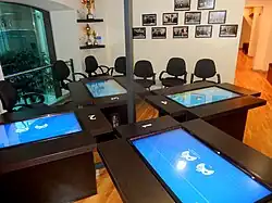 Interaktive Tische des Besucherzentrums (2017)