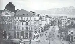 Boulevard Witoscha (damals Boulevard Zariza Joanna) im Jahr 1934