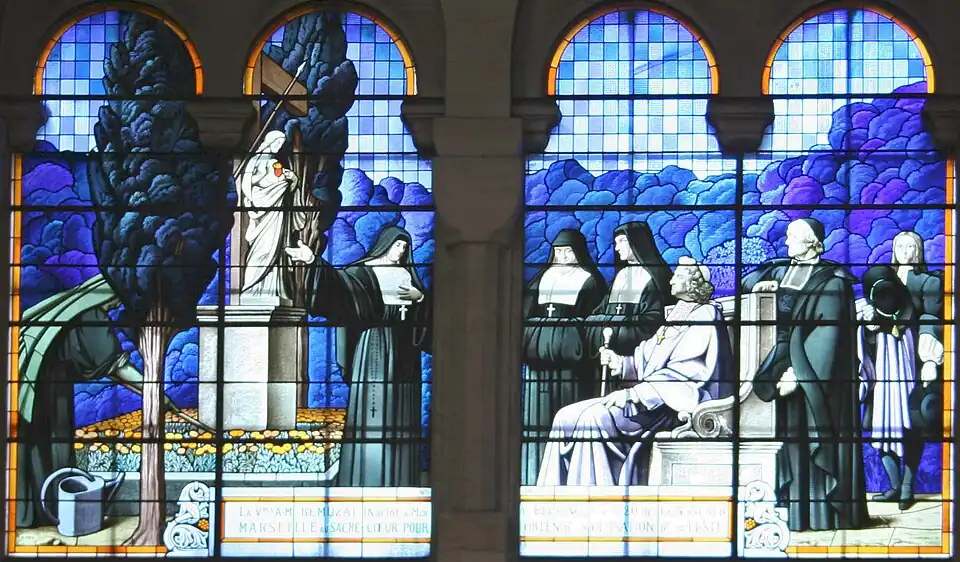 Tafel IV: Bischof Belsunce weiht die Stadt Marseille dem Heiligsten Herzen Jesu.