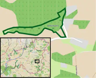 Übersichtskarte des Naturschutzgebiets