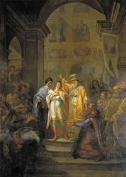 Die Wahl von Michail Romanow zum Zaren (1800)