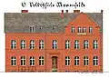 10. Volksschule Marienfelde 1905 (um 1970 abgerissen)