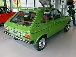 VW Polo L (1974–1979), Heckansicht