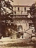 Schloss und Terrasse von Bécon, Fotografie von 1870