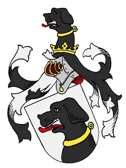Brackenkopf im Wappen der Herren von Vultejus / von Vultée