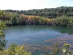 Blick auf den Steinbruchsee