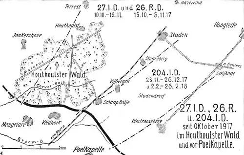 Das Regiment in der Dritten Flandernschlacht 1917