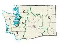 Washington: Kongress-Wahlkreise
