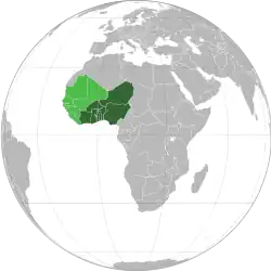 Karte der Teilnehmer