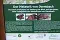 Infotafel an der Emberghütte zum Meteoritenfund (1924)