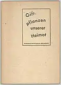 Karl Wetzel: Giftpflanzen unserer Heimat, WB 16, ein­farbige Bro­schur mit auf­gedrucktem Titelschild