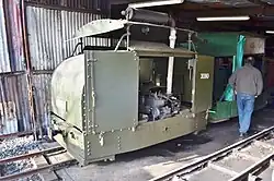 Gepanzerte Lok des Armley Mills Industrial Museum, Leeds