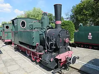 erhaltene Lokomotive im Museum Sochaczew