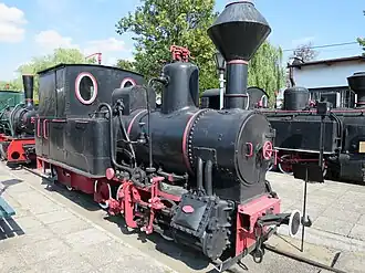 erhaltene Lokomotive im Museum Sochaczew