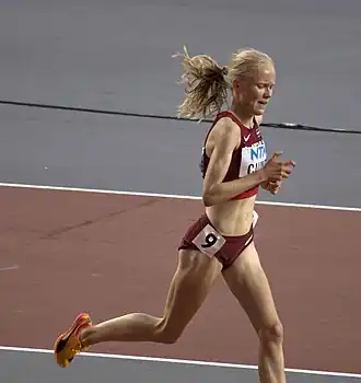 Agate Caune bei den Weltmeisterschaften 2023 in Budapest