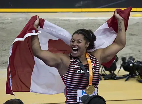 Camryn Rogers bei den Weltmeisterschaften 2023 in Budapest