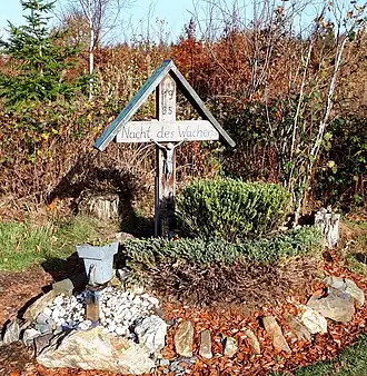 Treffpunkt der Osternachtprozession „Nacht des Wachens“ auf der Gipfelhöhe