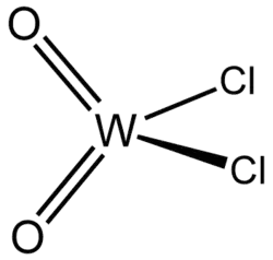 Strukturformel von Wolfram(VI)-dioxiddichlorid