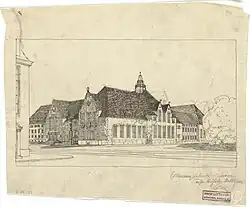 Max Littmann: Entwurf für das Kaiser-Wilhelm-Volkshaus