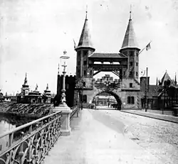 Nachbau des mittleren Mühlentors, 1895