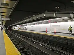 Der Tunnel folgt dem historischen Verlauf der Greenwich Street darüber