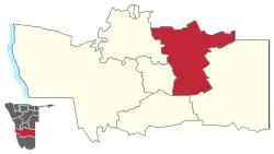 Karte Gochas in Namibia