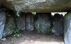 Dolmen von Runesto - innen