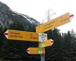 Schwarzbrunnenbrücke südlich von Guttannen