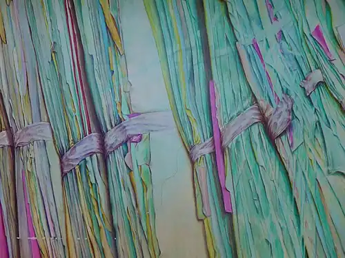 Detail des Wandgemäldes im Foyer